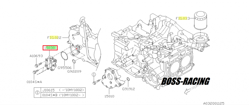 SUBARU Pompe à Vide EE20 Diesel SUBARU Impreza Legacy Forester XV 2008-2018