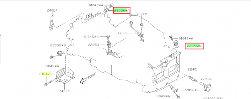 SUBARU Capteur Arrière De Position Arbre Came WRX 2006-2010 et STI 2006-2015