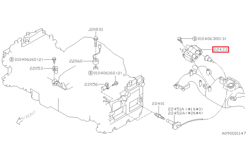 SUBARU Bobine Allumage Origine GT 1996-1998