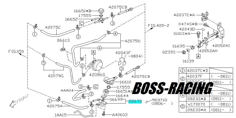 SUBARU Régulateur Pression Essence Origine IMPREZA STI 2008-2014