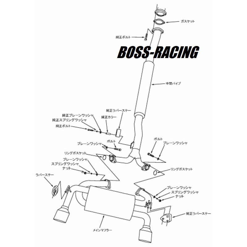 HKS SUPER SUPER TURBO Ligne Échappement MITSUBISHI LANCER EVOLUTION 10
