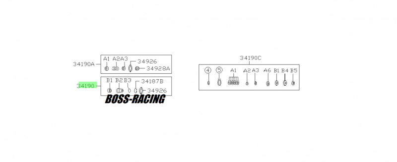 SUBARU Kit Réparation Boitier De Crémaillère Direction GT 1999-2000