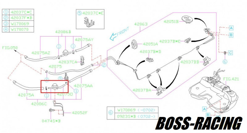 SUBARU IMPREZA Soupape Essence Pour WRX et STI 2006-2007