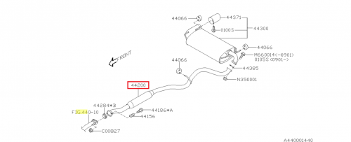 SUBARU ECHAPPEMENT INTERMEDIAIRE DES IMPREZA 2.0 TURBO DIESEL EE20 2009-2011