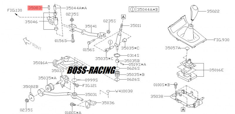 SUBARU GOUPILLE RESSORT DE LEVIER VITESSES ORIGINE GT 1993-1997 WRX/STI 2001-2007