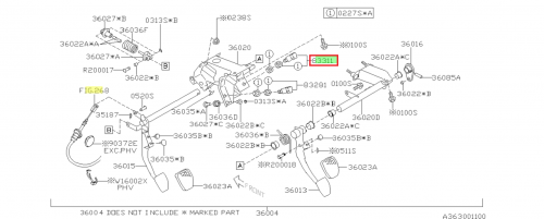 SUBARU Contacteur De Feu Stop Pour IMPREZA STI 2012-2017