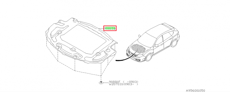 SUBARU Mousse Protection Isolateur Capot WRX et STI et Diesel Turbo 2008-2014