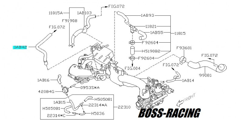 SUBARU DURITE PCV ORIGINE IMPREZA WRX 2001-2007 ET STI 2001-2014