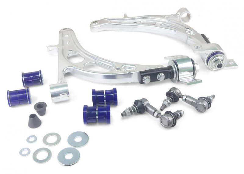 SUPERPRO Kit Complet Triangle Bras Suspension Aluminium Renforcé Avec Biellettes Renforcées Pour Les SUBARU IMPREZA WRX Et STI 2001-2007