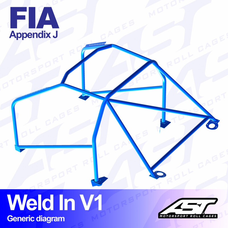 AST Rollcages V1 Arceau 8 Points à Souder FIA pour les Subaru Impreza GC 1993-2000