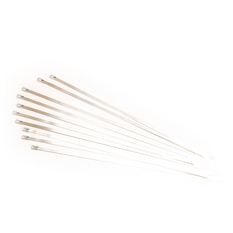 COOLING SOLUTIONS Lot de 10 Colliers En Acier Inoxydable pour Bandelette Thermique (5 x 300 mm)