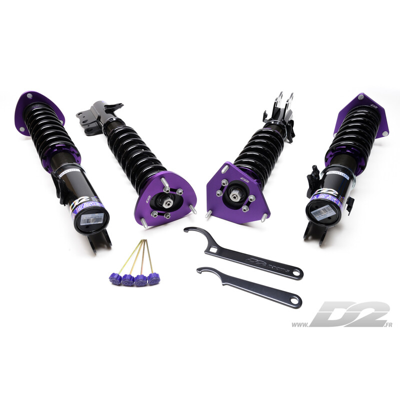 D2 RACING STREET Kit Combiné Fileté SUBARU IMPREZA WRX 2001-2007 et STI 2001-2004
