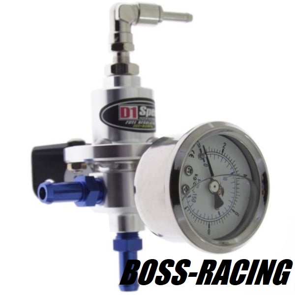 D1 SPEC Kit Régulateur Pression Essence Avec Manomètre Et Embouts