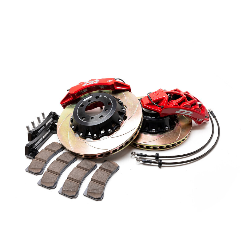 D2 RACING Kit Gros Frein Avant Avec Étriers En 6 Pistons Disques Bols Fixes En 330x32MM Pour Les SUBARU IMPREZA