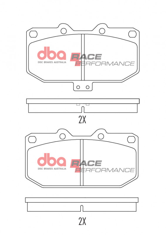 DBA Race Performance Kit Plaquette Frein Avant SUBARU IMPREZA GT 1999-2000 Et WRX 2001-2007