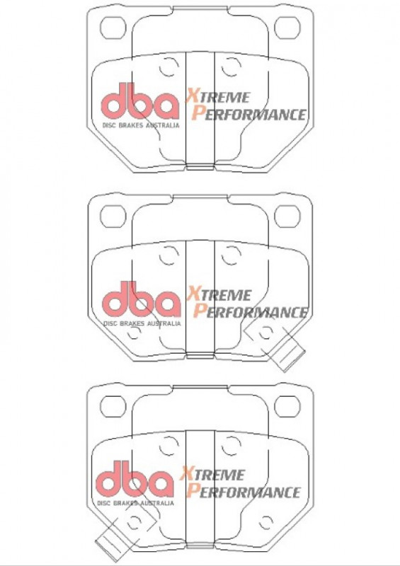 DBA XP Type ECE R90 Kit Plaquette Frein Arrière SUBARU IMPREZA WRX 2001-2007