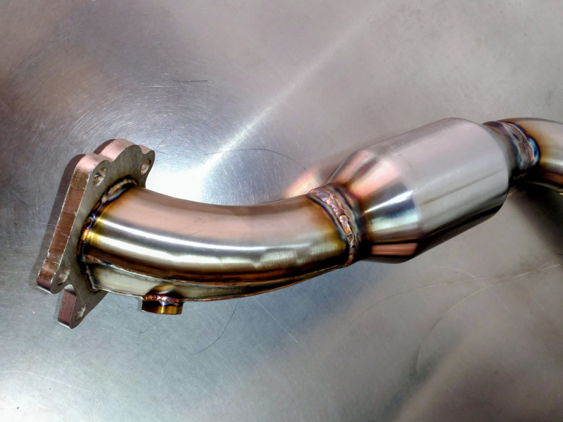 Down Pipe Bellmouth Avec Catalyseur Sport En 63mm Et Double Support De Sonde Pour Les SUBARU IMPREZA