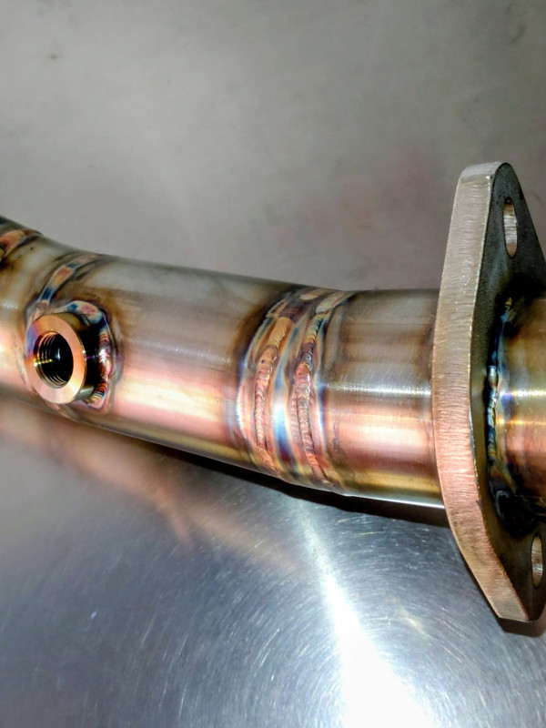 Down Pipe Bellmouth Avec Catalyseur Sport En 63mm Et Double Support De Sonde Pour Les SUBARU IMPREZA