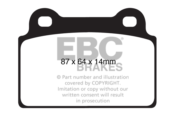 EBC Bluestuff Kit Plaquette Frein Arrière MITSUBISHI LANCER EVOLUTION 10