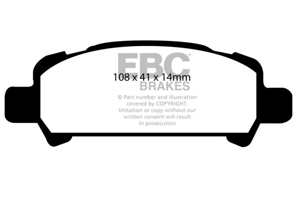 EBC Bluestuff Kit Plaquette Frein Arrière SUBARU IMPREZA GT 1999-2000