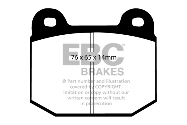 EBC Bluestuff Kit Plaquette Frein Arrière SUBARU IMPREZA STI 2001-2016