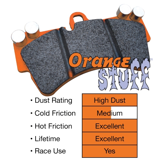 EBC Orangestuff Kit Plaquette Frein Arrière SUBARU IMPREZA GT 1999-2000