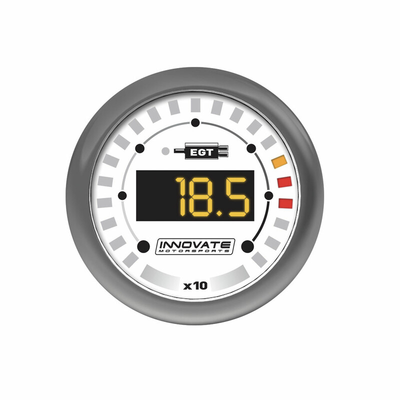 Innovate MTX-D Manomètre Température Echappement En 52mm Et Sonde Analyseur EGT 1100°C