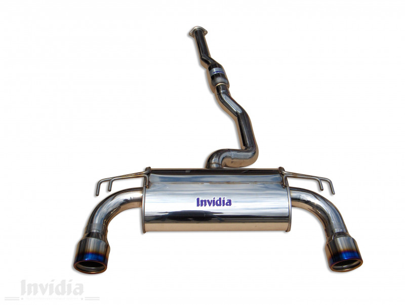 INVIDIA Q300TL Ligne Échappement Inox Sortie Titane MITSUBISHI LANCER EVOLUTION 10