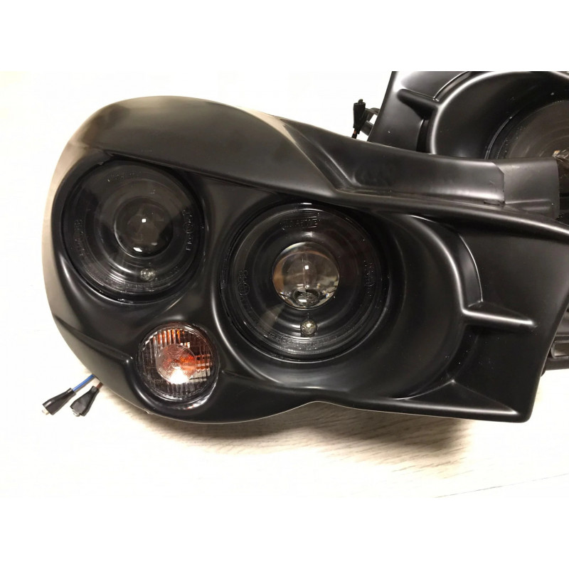 MORETTE Paire De Phare Avant Black Edition Pour Les SUBARU IMPREZA WRX 2001-2002