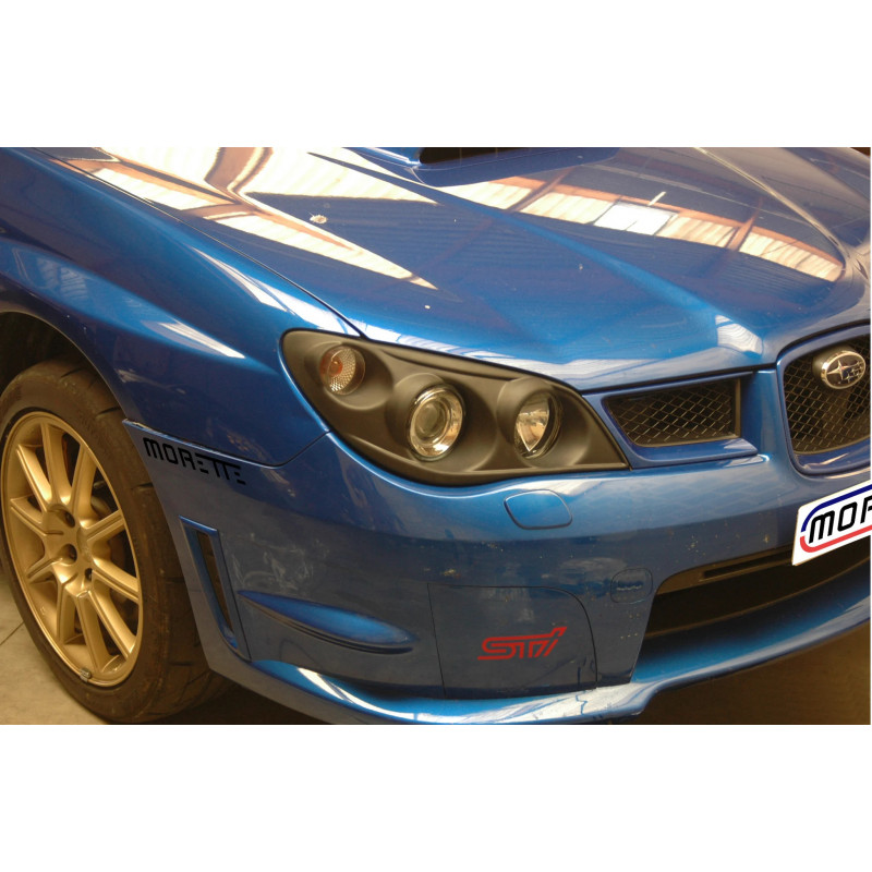 MORETTE Paire De Phare Avant Fonds Chromé Pour Les SUBARU IMPREZA WRX et STI 2006-2007
