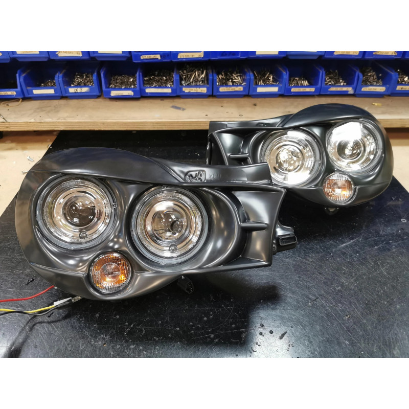 MORETTE Paire De Phare Avant Chromé Pour Les SUBARU IMPREZA STI 2001-2002