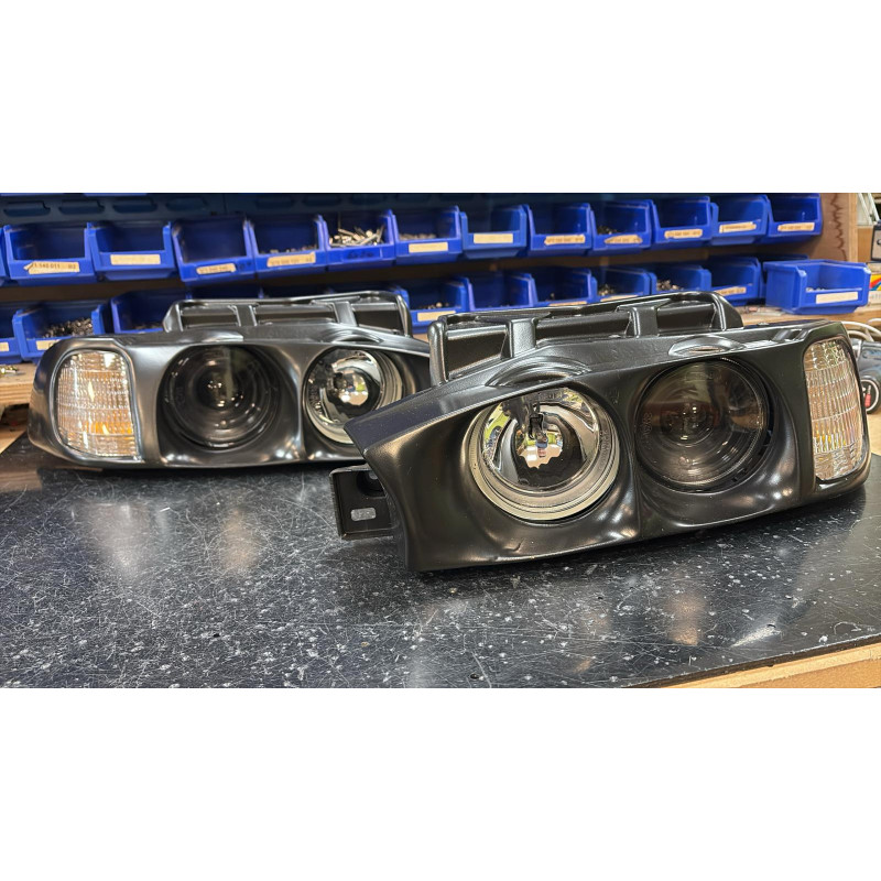 MORETTE Paire De Phare Avant Diamond A Fond Chromé Pour Les SUBARU LEGACY 1993-1998