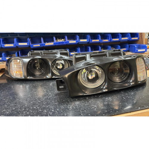 MORETTE Paire De Phare Avant Diamond A Fond Chromé Pour Les SUBARU LEGACY 1993-1998