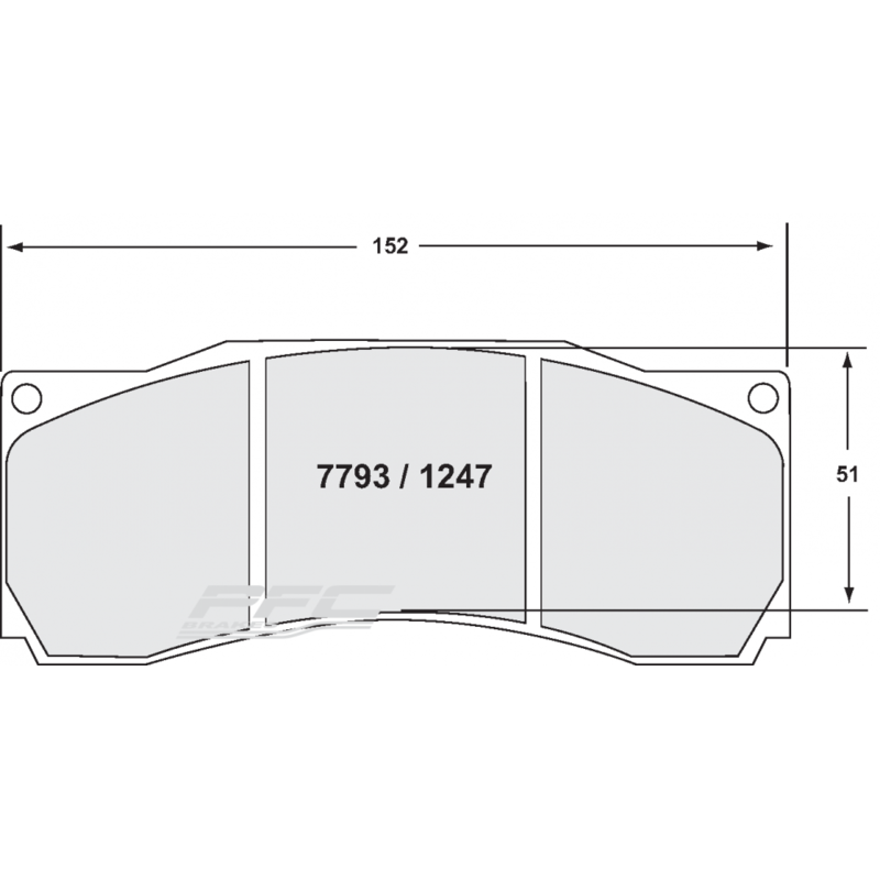 PERFORMANCE FRICTION Kit Plaquette Frein Avant Pour Étriers Kit Gros Frein 6 et 8 Pistons D2 RACING