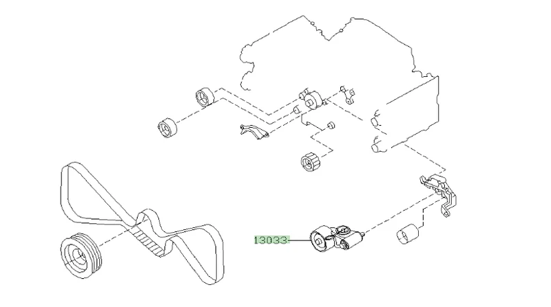 RCM Galet Tendeur Courroie Distribution Amélioré Pour IMPREZA  GT 1998-2000 WRX STI 2001-2021