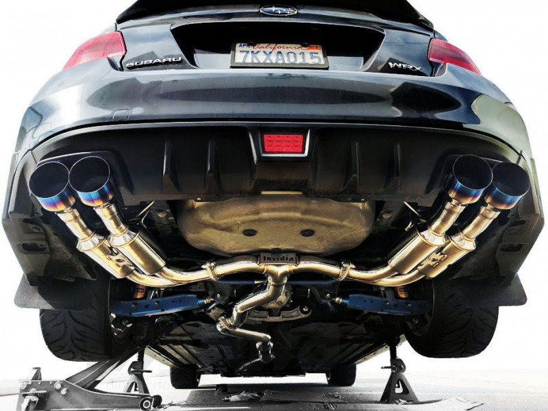 INVIDIA GEMINI R400 Sortie en Titane CAT-BACK LIGNE ÉCHAPPEMENT SUBARU IMPREZA STI 2011-2019