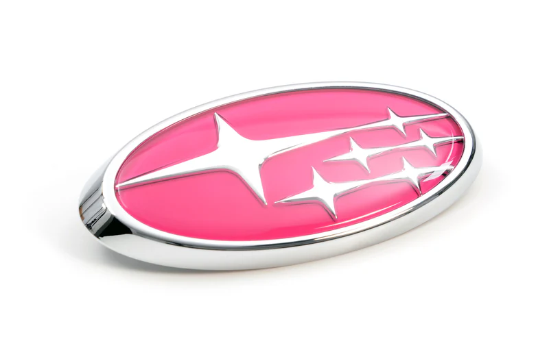 SUBARU Logo Calandre Avec Etoiles Rose Pour Les IMPREZA WRX et STI 2008-2014