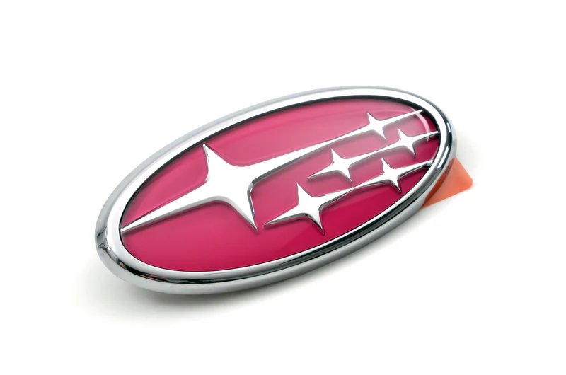 SUBARU Logo Calandre Avec Etoiles Rose Pour Les IMPREZA WRX et STI 2006-2007