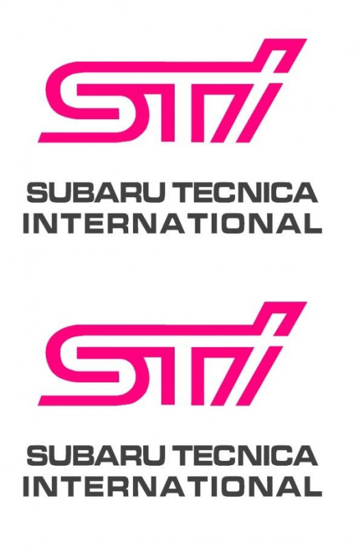 Paire Autocollant STI Pour Les Caches Anti-Brouillard