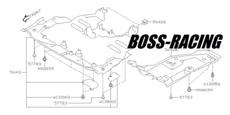 SUBARU Cache Protection Sous Moteur Origine IMPREZA WRX ET STI 2003-2007