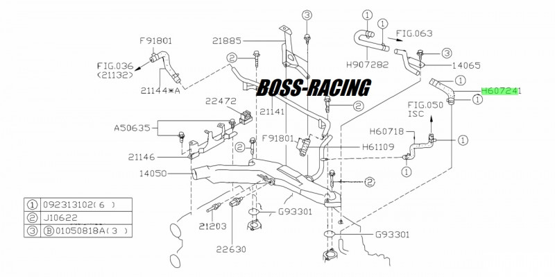 SUBARU Durite Supérieur De Pieuvre Eau IMPREZA TYPE RA R P1 GT 1997-2000 Et Forester Turbo S 99-02