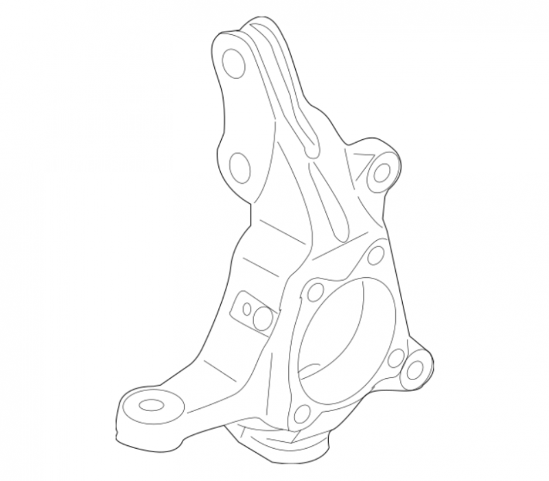 SUBARU Authentique Porte Moyeu De Roue Avant IMPREZA STI 2008-2014