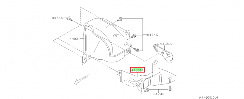 SUBARU SUPPORT LATERAL DE TOLE PARE CHALEUR TURBO ORIGINE GT 1997-2000 WRX ET STI 2001-2014