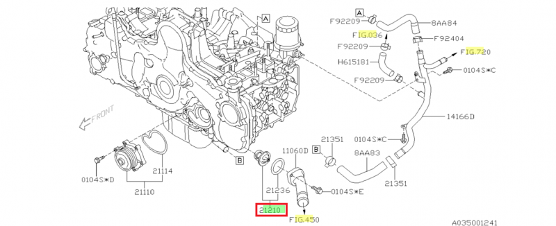 SUBARU Authentique Thermostat Calorstat Et Joint EE20 DIESEL IMPREZA FORESTER LEGACY OUTBACK