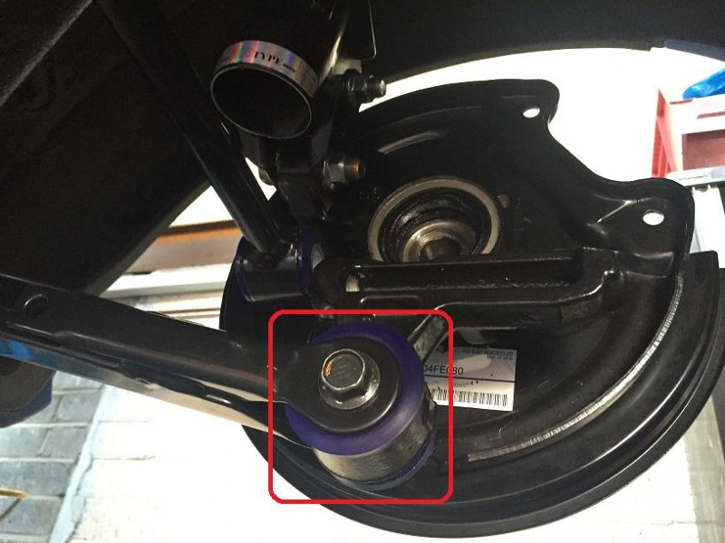 SUPERPRO Polyuréthane Kit Silent Bloc Porte Moyeu Arrière SUBARU IMPREZA GT 1993-2000 WRX Et STI 2001-2007