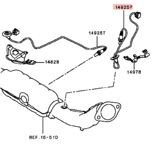 DENSO Sonde Lambda AFR LANCER EVOLUTION 10