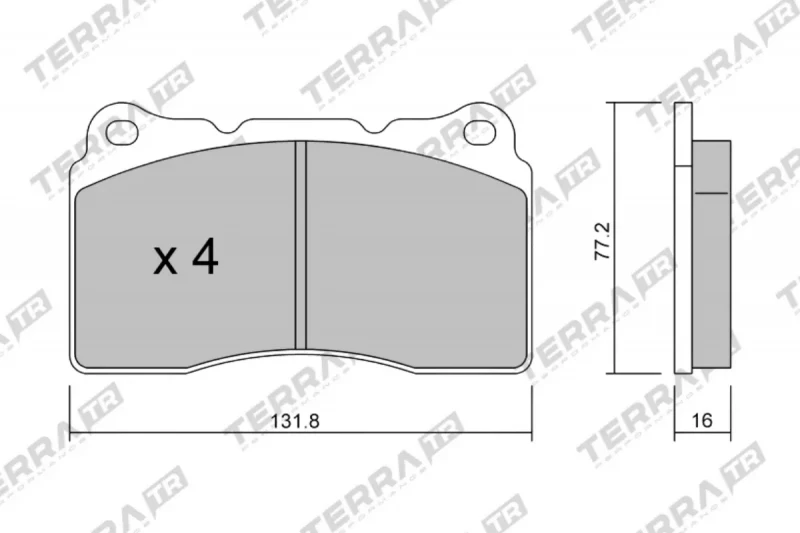 TERRA Performance TRACK DAYS Kit Plaquette Frein Avant SUBARU IMPREZA STI 2001-2017 et MITSUBISHI LANCER EVOLUTION 4-10