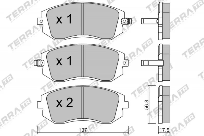 TERRA Performance TRACK DAYS Kit Plaquette Frein Avant SUBARU WRX 08-11 / GT86 / BRZ / IMPREZA 2.0D / FORESTER / LEGACY / XV