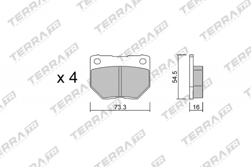 TERRA Performance TRACK DAYS Kit Plaquette Frein Arrière SUBARU IMPREZA WRX 2001-2007