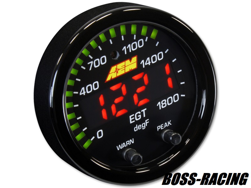 Jauge Température Échappement EGT 2" LED Numérique Universelle 12V - Kit Complet Avec Capteur